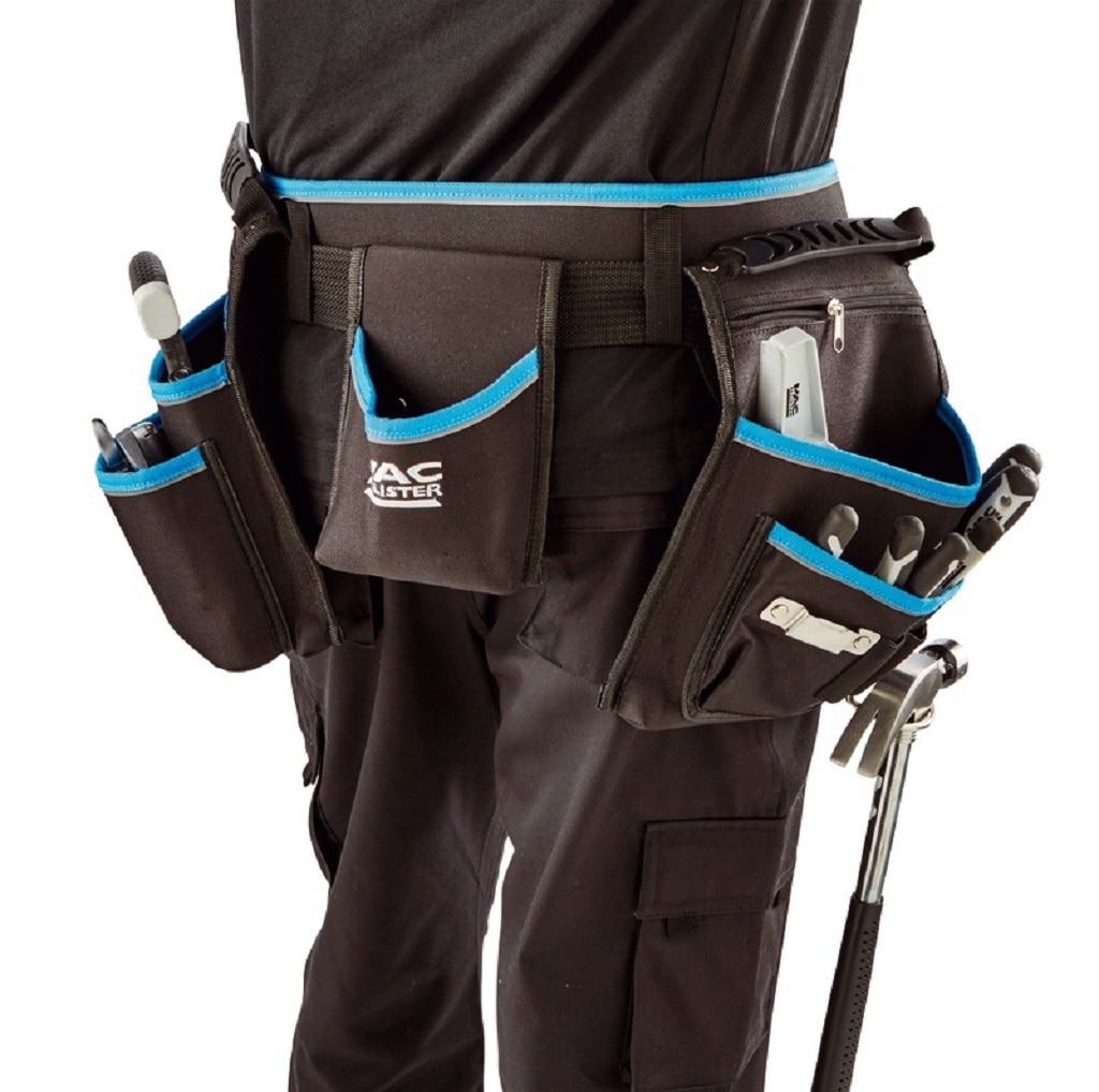 Centura scule si unelte, ajustabila 90-120 cm, 12 buzunare, poliester • Mac Allister