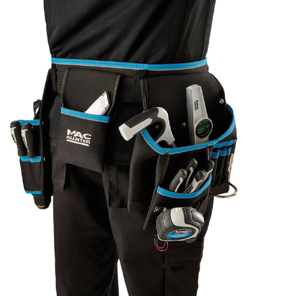 Centura scule si unelte, ajustabila 90-120 cm, 12 buzunare • Mac Allister