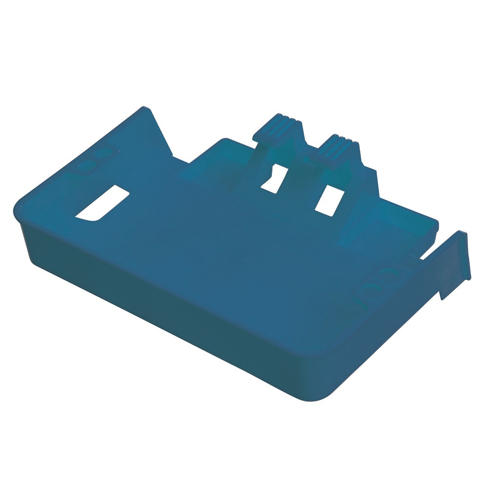 Tava pentru vopsea si scule pentru scari cu trepte, din plastic, sarcina max. admisa 12 kg, albastru