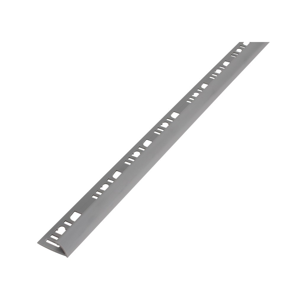 Profil exterior din PVC, semirotund, 9 mm, gri