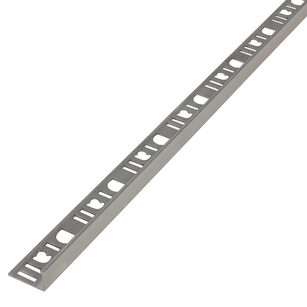 Profil din aluminiu brut, tip L, 12.5 mm, argintiu
