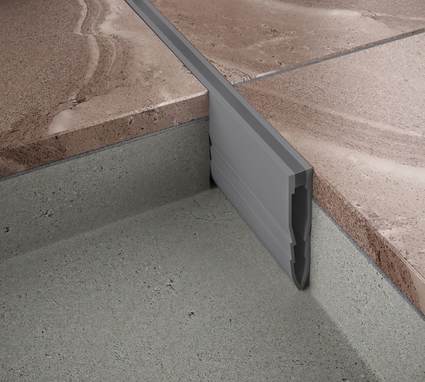 Profil PVC, 35 mm, de dilatatie, gri