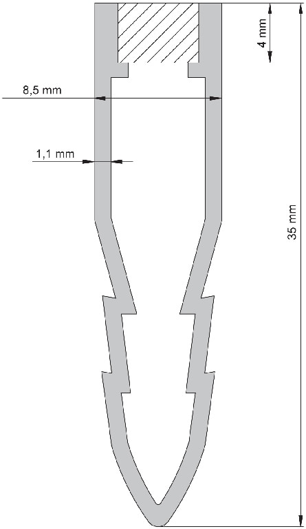 Profil PVC, 35 mm, de dilatatie, gri