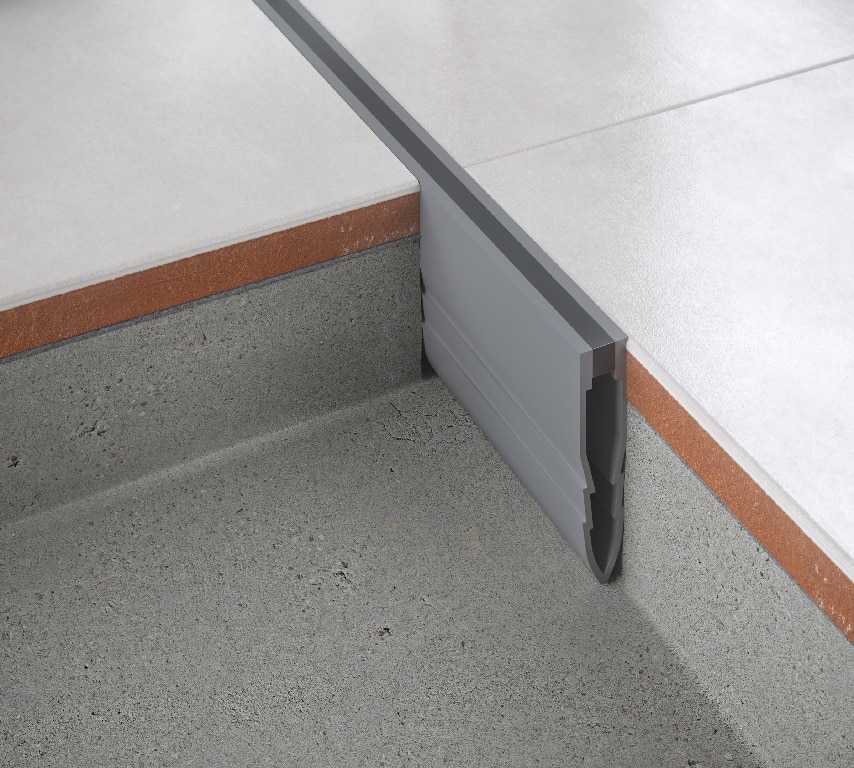 Profil PVC, 35 mm, de dilatatie, gri