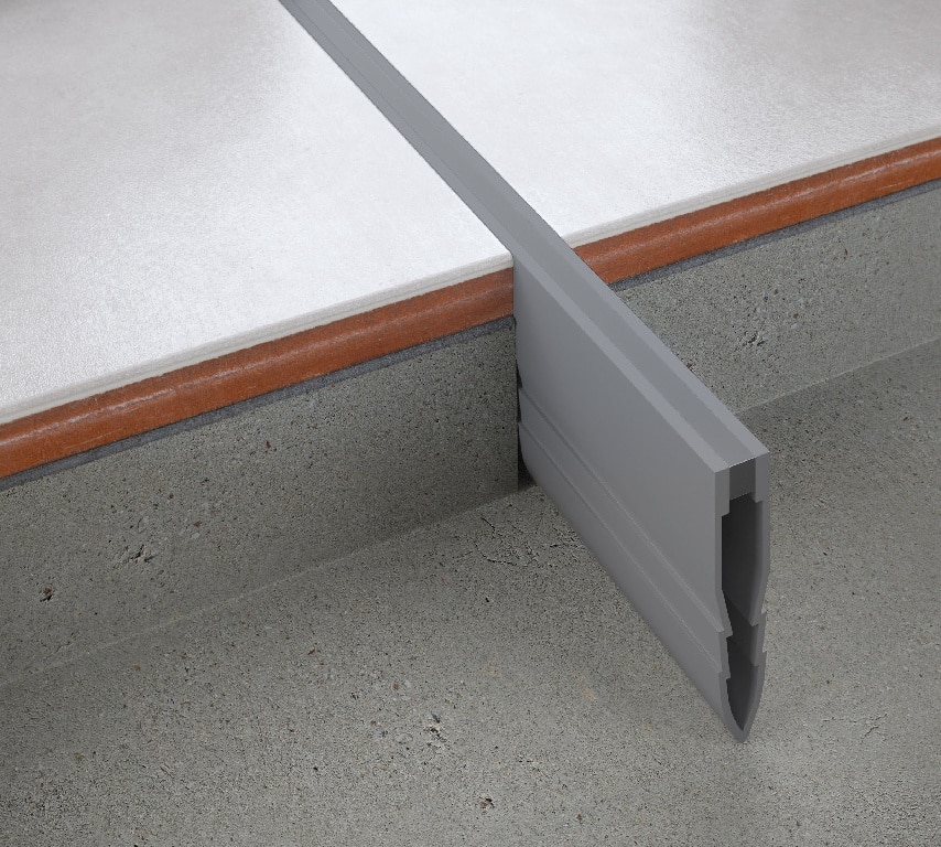 Profil PVC, 35 mm, de dilatatie, gri