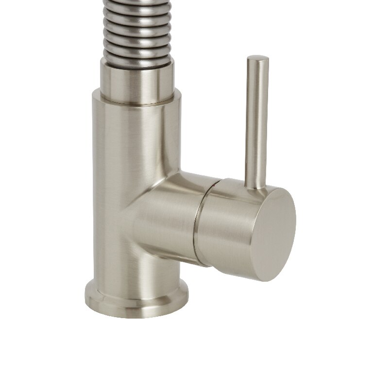 Baterie bucatarie Cooke & Lewis Farin, pipa flexibila, alama, nichel