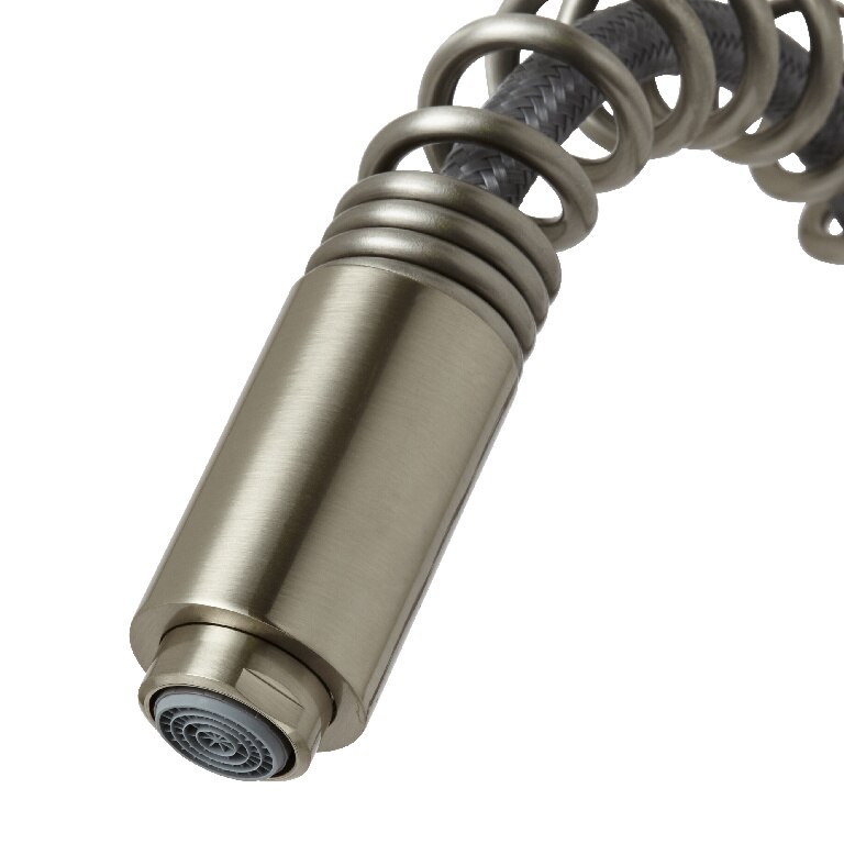 Baterie bucatarie Cooke & Lewis Farin, pipa flexibila, alama, nichel