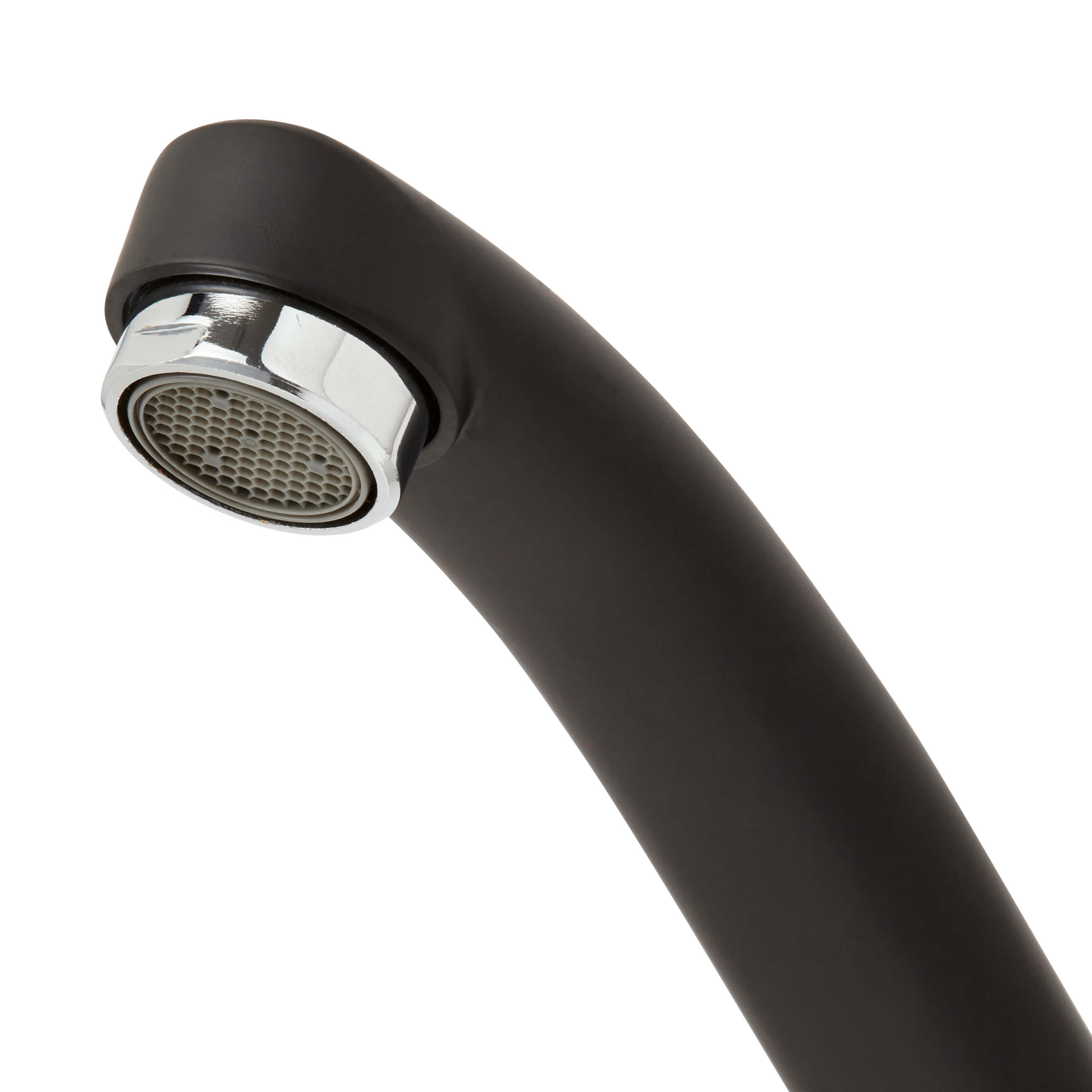 Baterie de bucatarie, monocomanda, finisaj negru mat  Huka