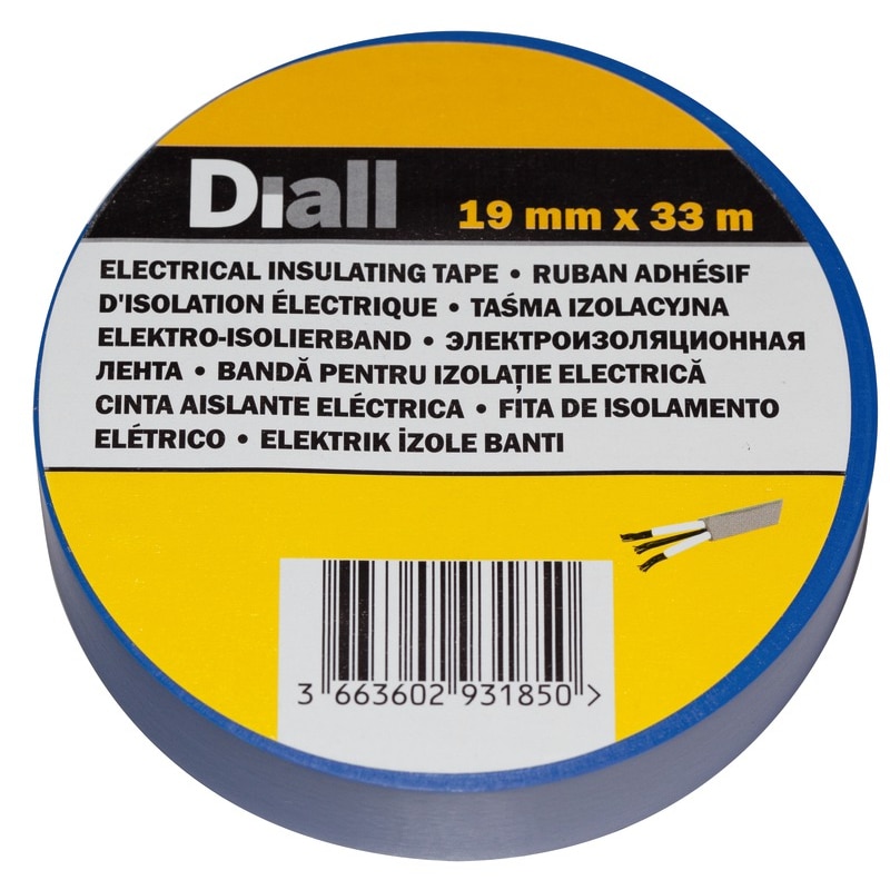 Banda izolatoare Diall, 19 x 33000 mm, albstru 