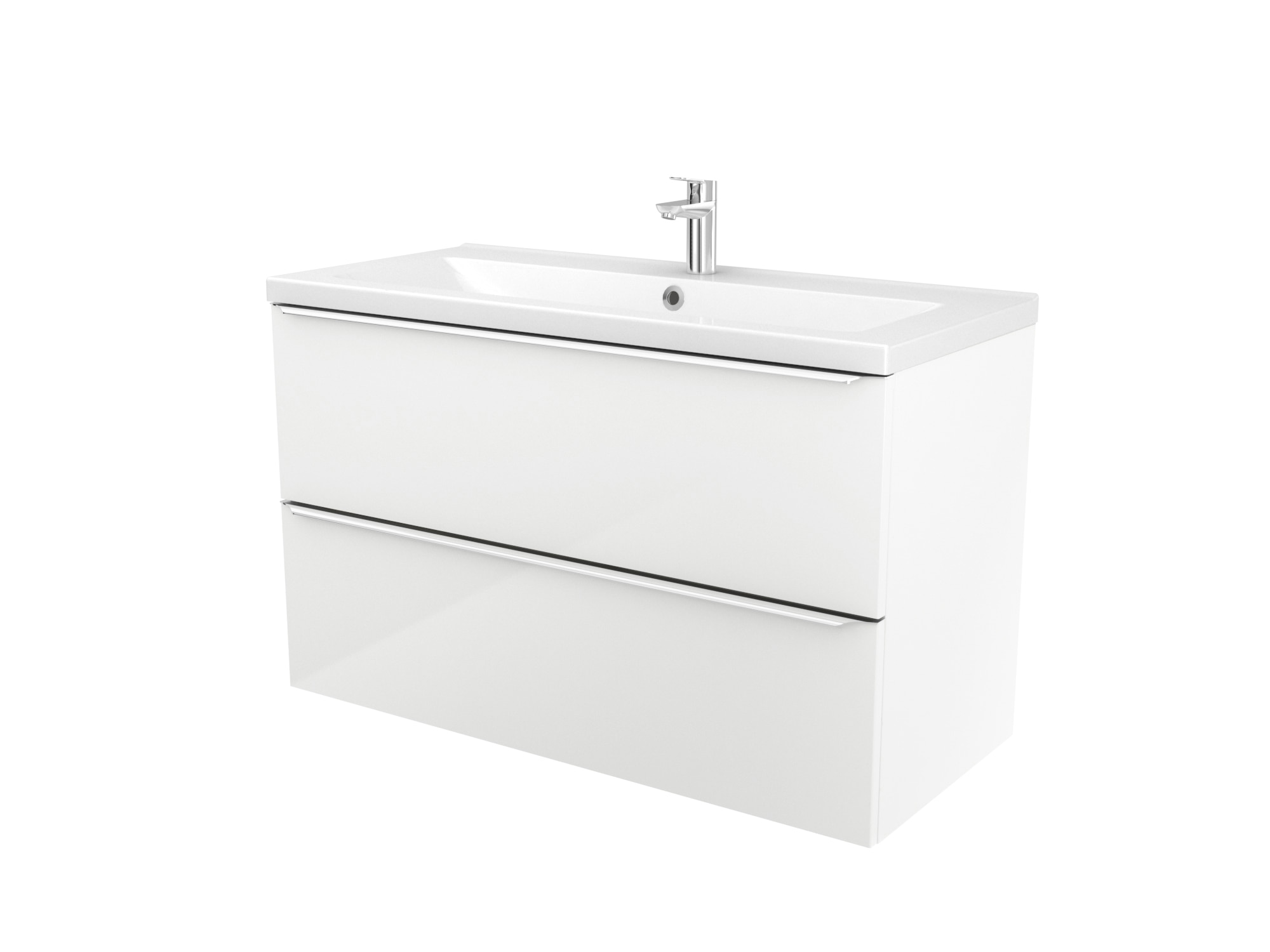 Masca lavoar GoodHome Imandra, suspendata, 100 x 45 x 60 cm, alb