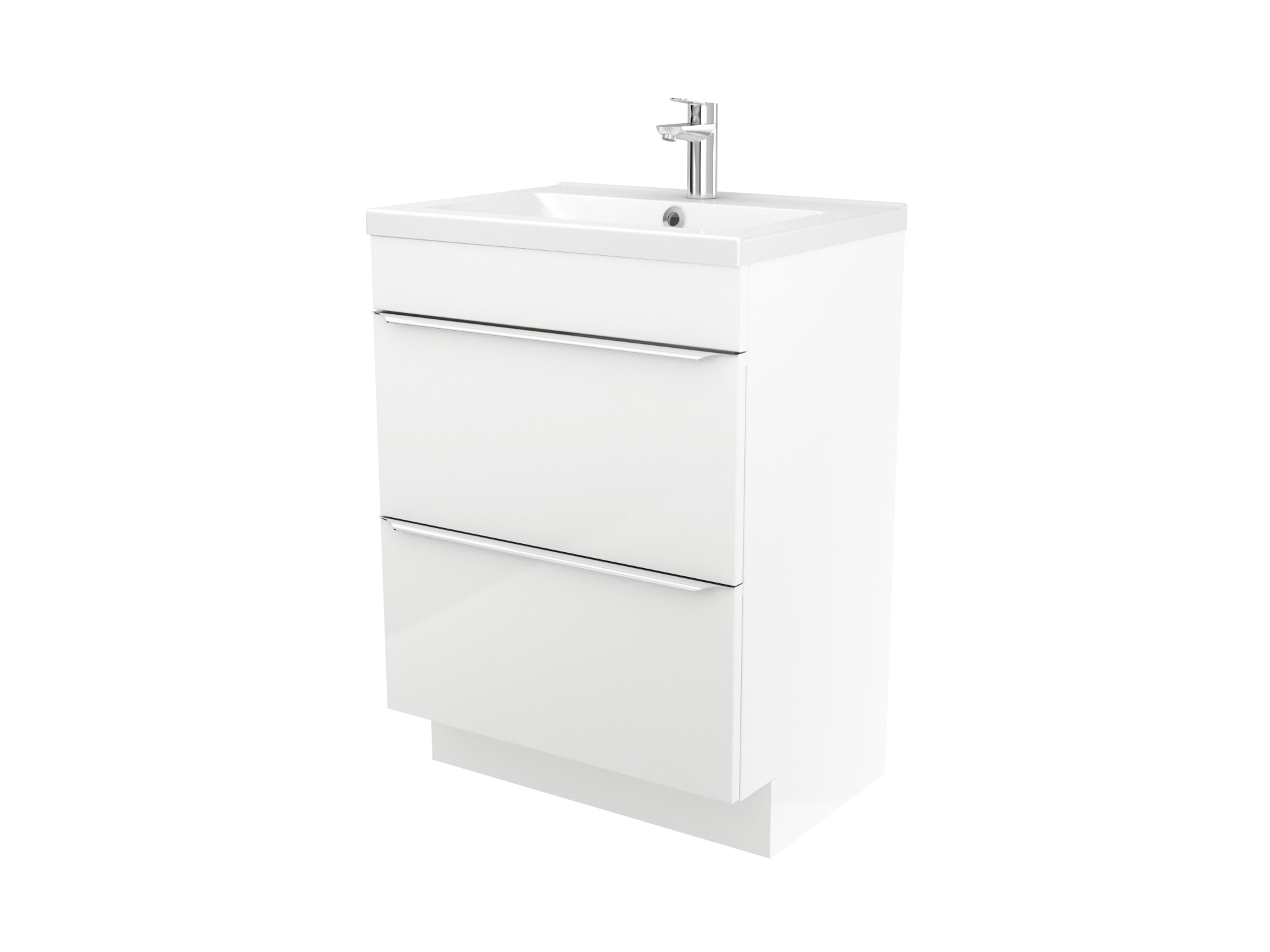 Baza pentru lavoar, cu picioare, Alb, 60 x 82 cm  GoodHome Imandra