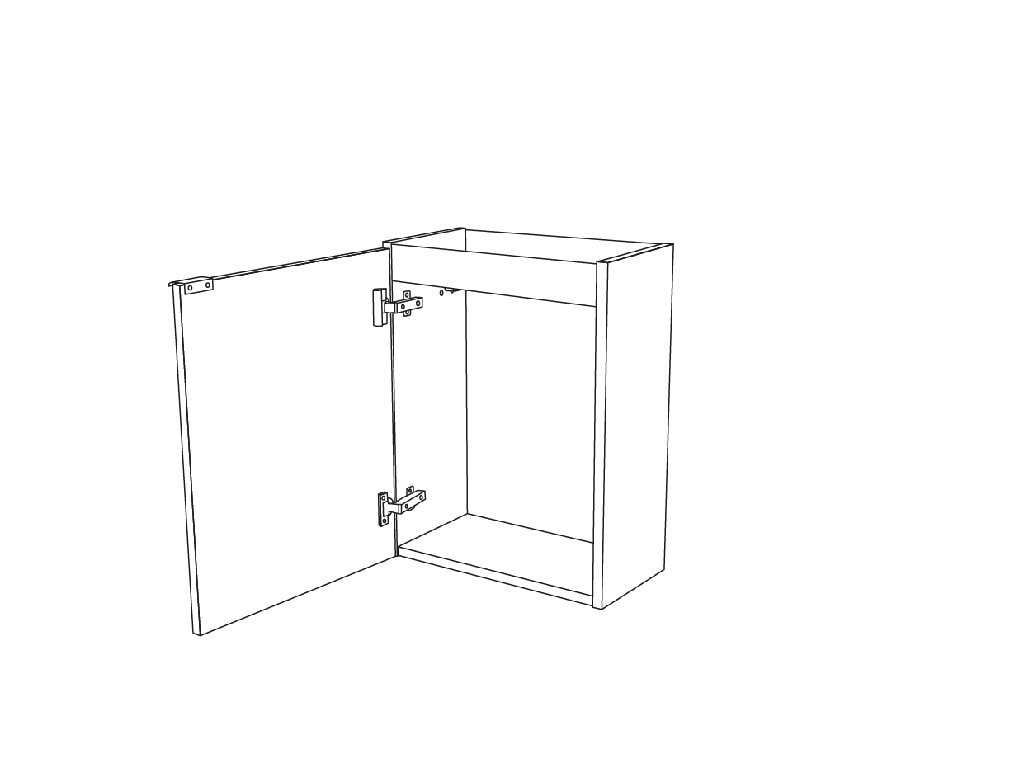 Masca lavoar GoodHome Imandra, suspendata, 43.6 x 23 x 55 cm, taupe