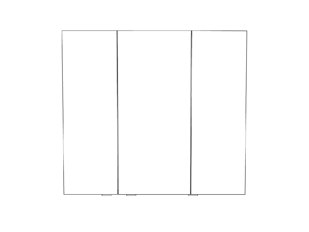 Dulap suspendat GoodHome Imandra, 90 x 100 x 15 cm, alb