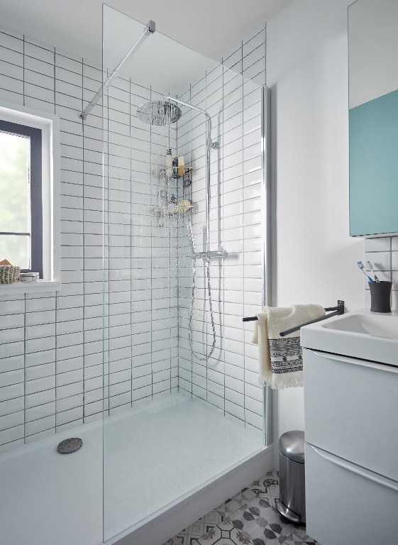 Dulap baie cu oglinda GoodHome Imandra, suspendat, 100 x 15 x 90 cm, argintiu