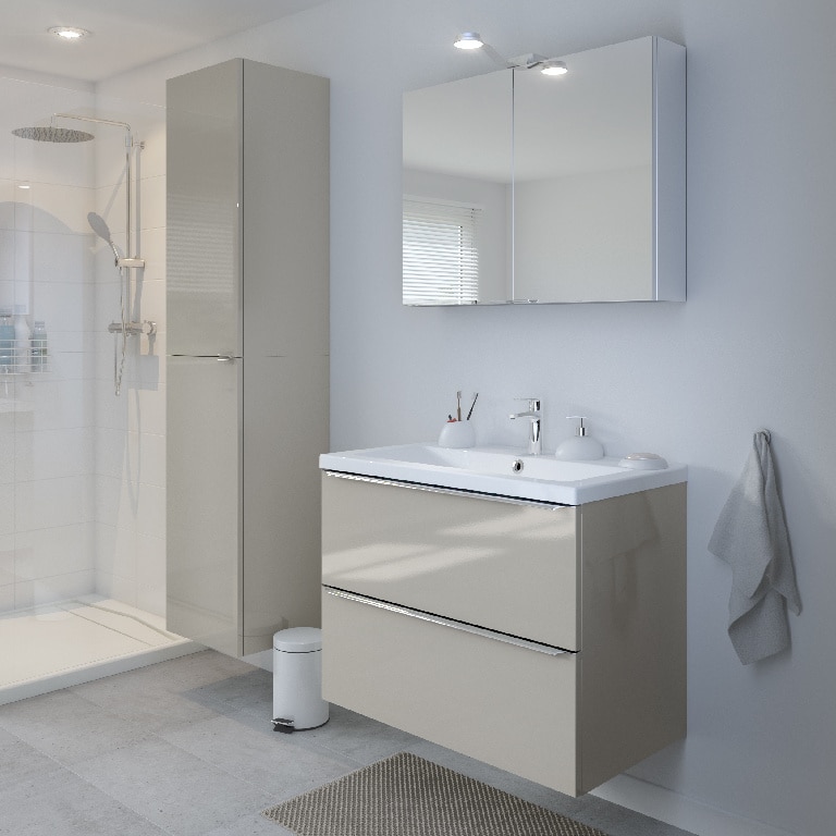 Dulap suspendat GoodHome Taupe, 90 x 40 x 36 cm, gri