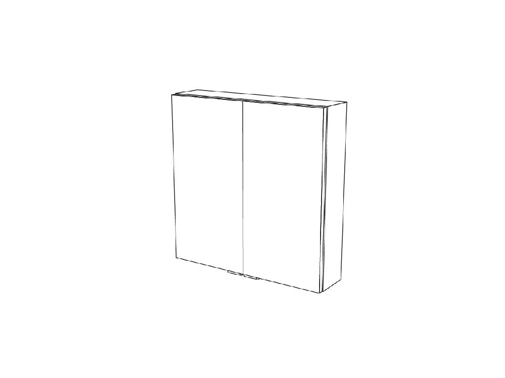 Dulap baie suspendat, bej, 60 x 60 x 15 cm • GoodHome Imandra