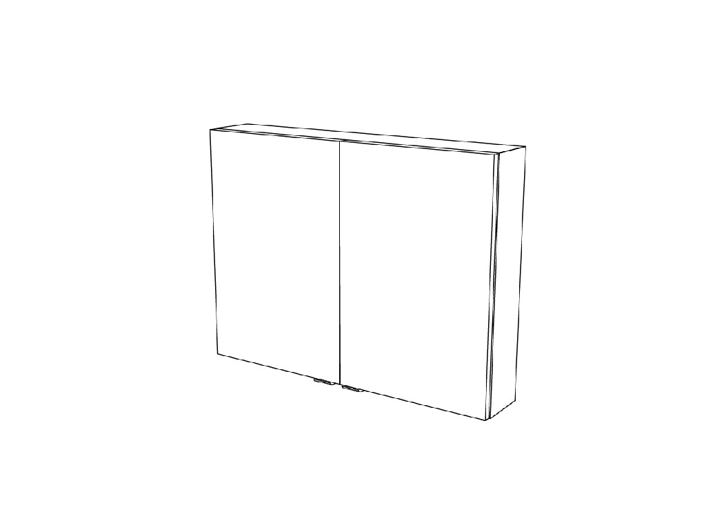 Dulap baie GoodHome Imandra, suspendat, 80 x 15 x 60 cm, alb