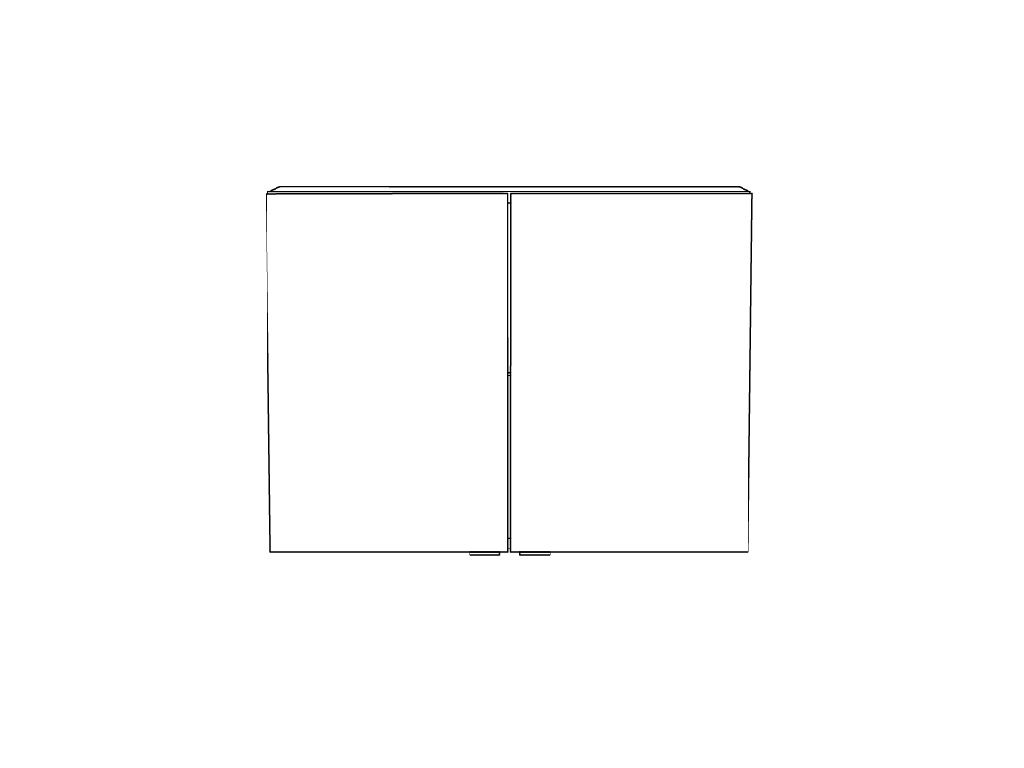 Dulap baie GoodHome Imandra, suspendat, 80 x 15 x 60 cm, alb