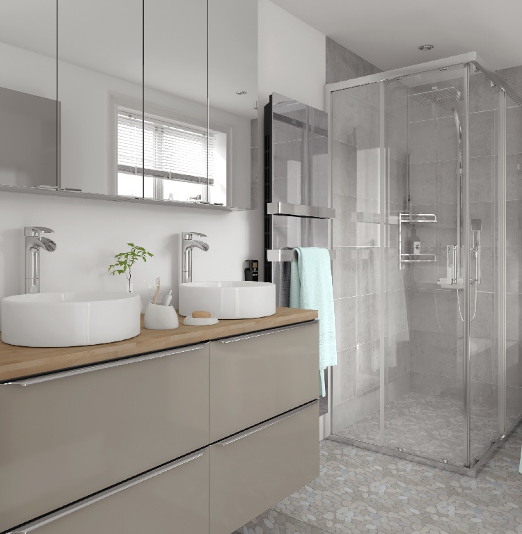 Blat baie GoodHome Hartland, 183 x 45.5 x 2.7 cm, maro