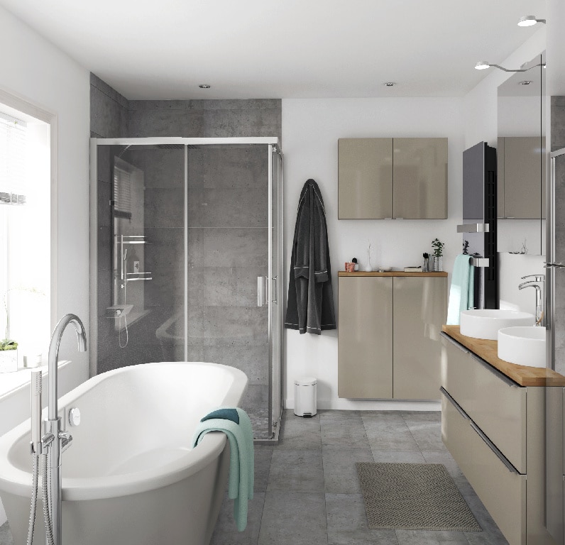 Blat baie GoodHome Hartland, 183 x 45.5 x 2.7 cm, maro