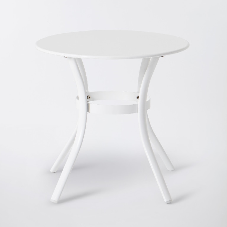 Masa terasa GOODHOME Janeiro, 4 locuri, otel, 50  x 47 cm, maro deschis