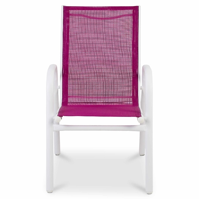 Scaun de gradina, pentru copii, roz, otel/poliester, 51 x 43 x 70 cm  Blooma Janeiro