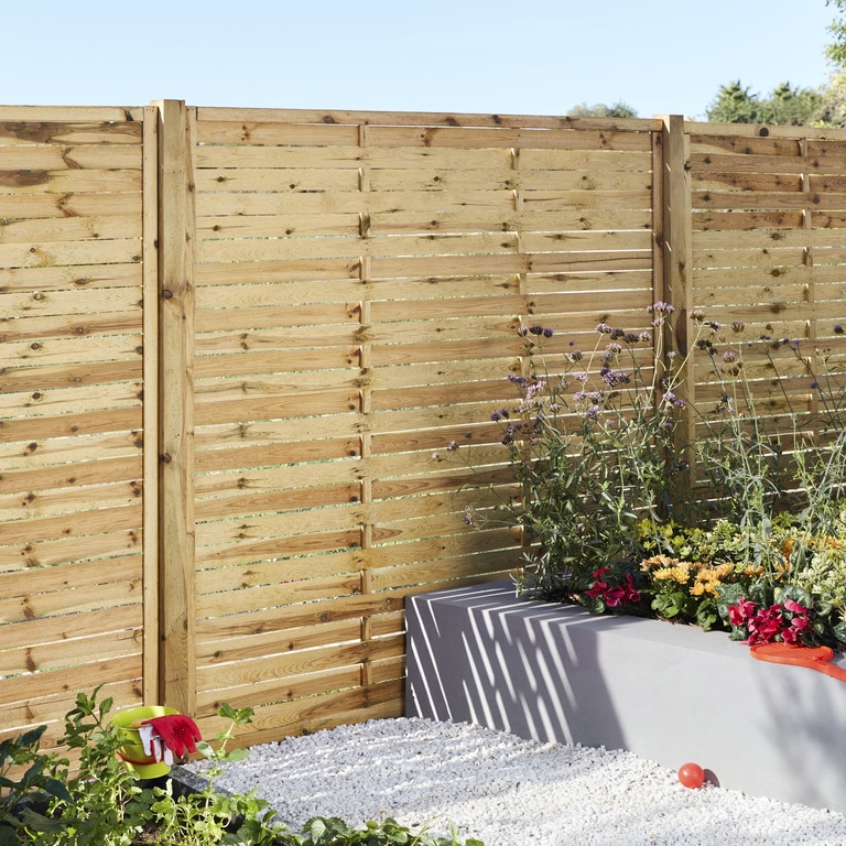 Panou gard, lemn de pin, 180 x 180 cm  OPP