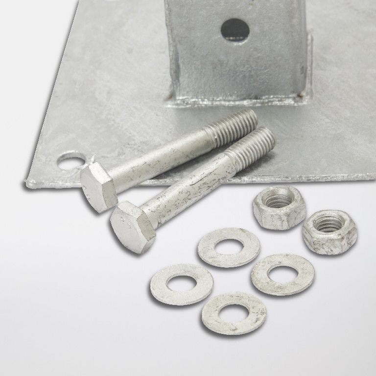 Suport metalic de fixare stalp 4,5x4,5