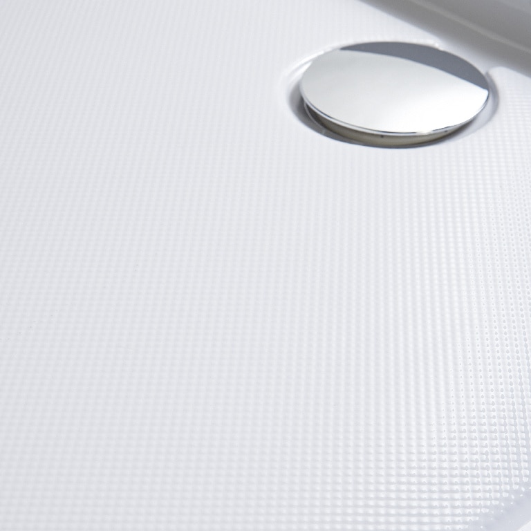 Cadita dus Cooke & Lewis Lagan, dreptunghiulara, ABS si acril, 120 x 80 x 15 cm, alb