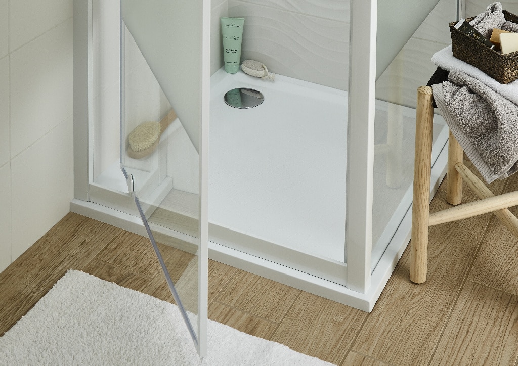 Cadita dus GoodHome Limski, patrata, rasina, 80 x 80 x 2.8 cm, alb