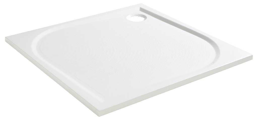 Cadita dus GoodHome Limski, patrata, rasina, 90 x 90 x 2.8 cm, alb