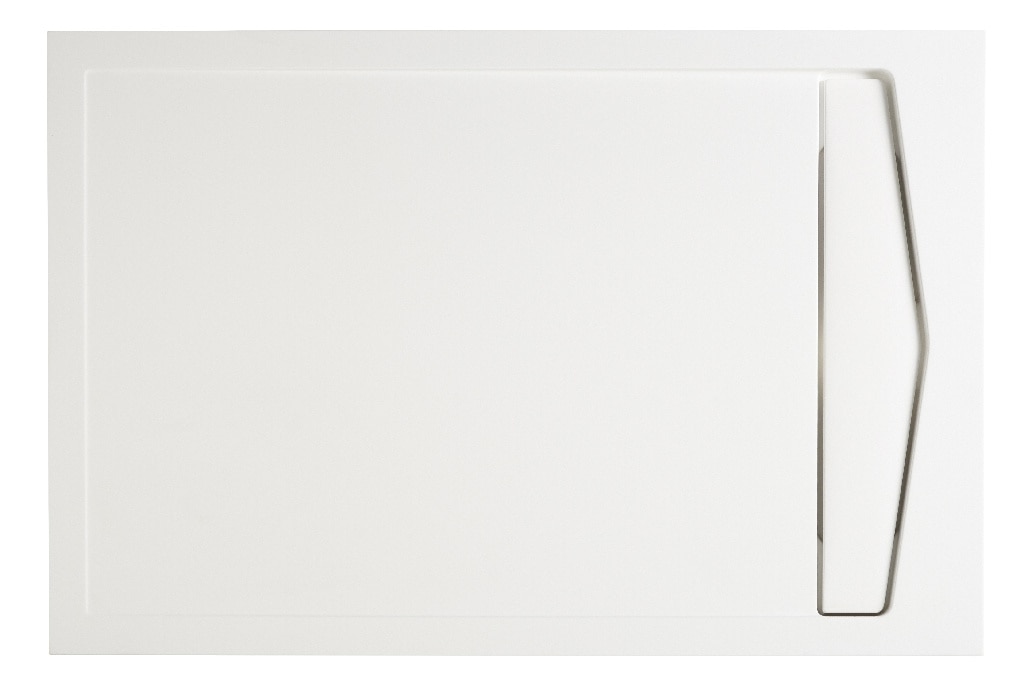 Cadita dus Cooke & Lewis Helgea, dreptunghiulara, rasina, 120 x 80 x 4.5 cm, alb