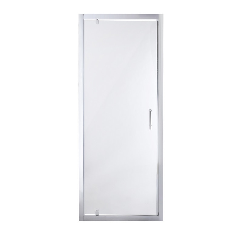 Usa pentru dus, pivotanta, aluminiu si sticla, cromat, 70 x 190 cm  Good Home Onega