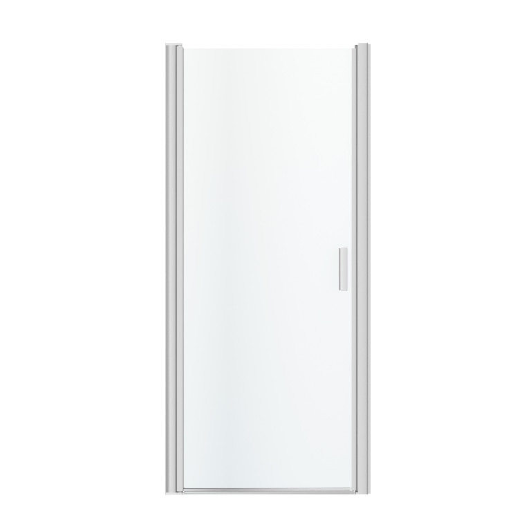 Usa dus pivotanta GoodHome Beloya, aluminiu, 90 x 195 cm, sticla securizata 8mm, profil crom