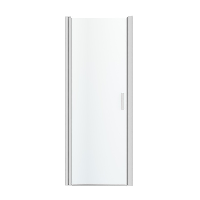 Usa pentru dus, pivotanta, aluminiu si sticla, cromat, sistem deschidere exterior, 80 x 195 cm  Good Home Beloya