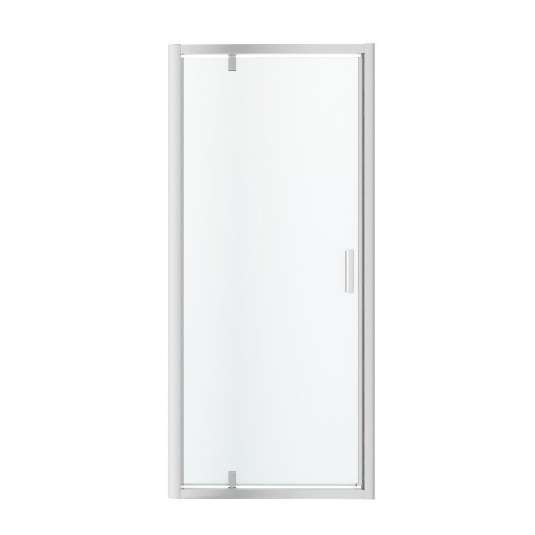 Usa pentru dus, aluminiu si sticla, semipivotanta, cromat, 90 x 195 cm  Good Home Beloya