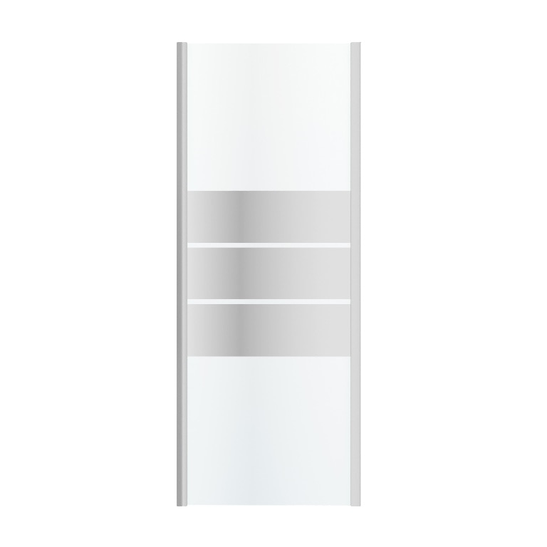 Perete dus, aluminiu si sticla, cromat, 80 x 195 cm, garantie 10 ani • Good Home Beloya