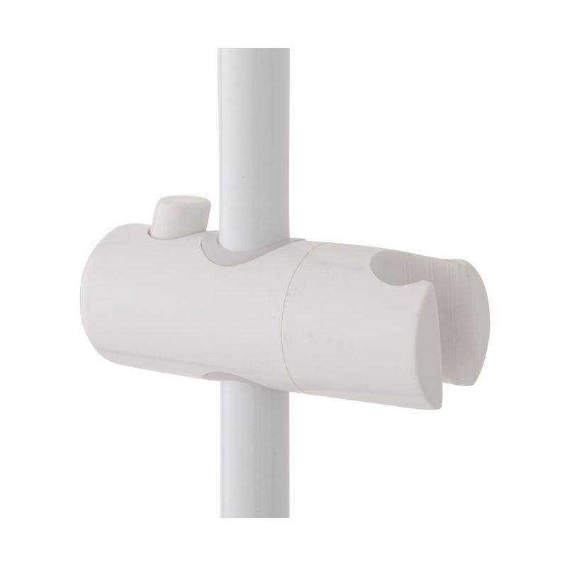 Bara de dus, plastic si aluminiu, 64.5x1.9 cm, alb