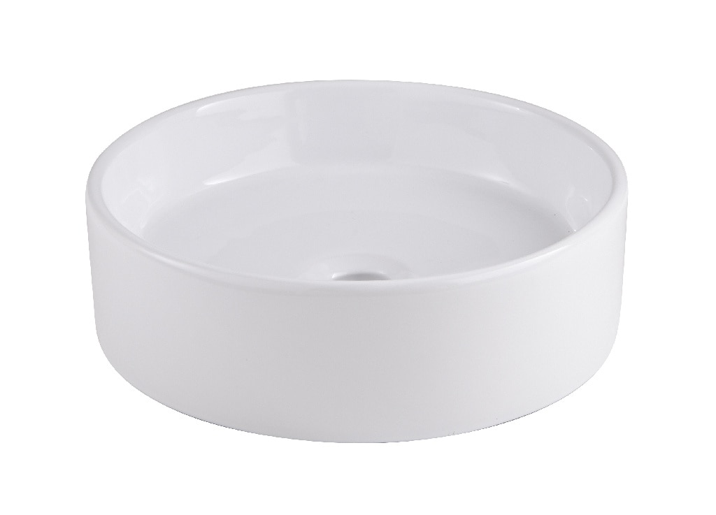 Lavoar pe blat GOODHOME Scalea, ceramica, 35 cm, alb lucios