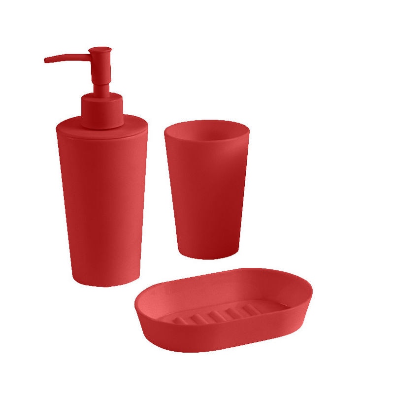 Dozator sapun, rosu, plastic • Cooke & Lewis Palmi