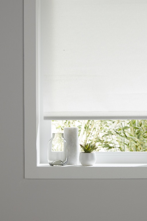 Roleta poliester, alb, 90 x 180 cm • Colours Halo