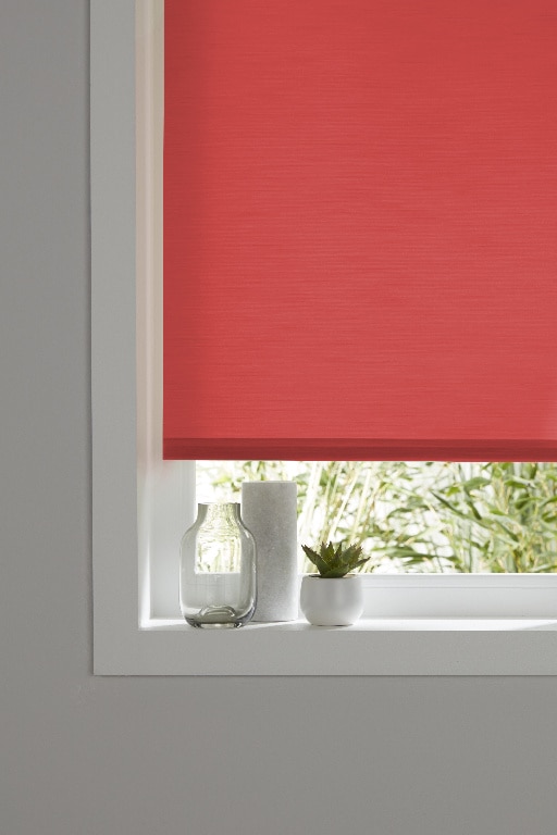 Roleta poliester, rosu, 75 x 240 cm • Colours Halo