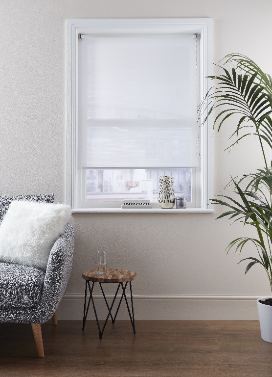 Roleta poliester, alb, 90 x 195 cm  Colours Halo