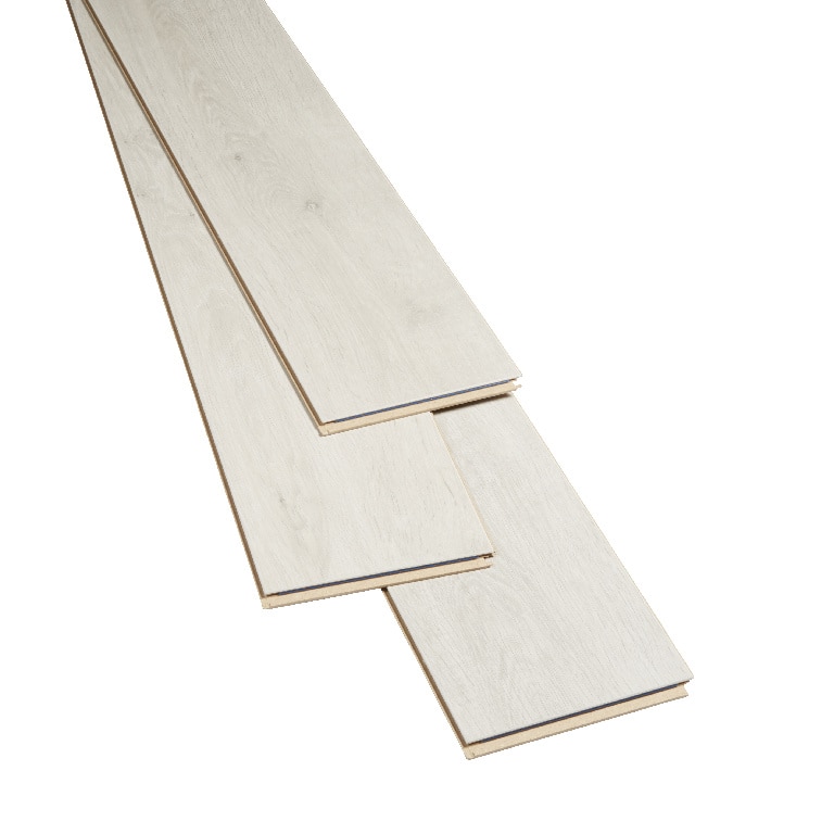 Parchet laminat 8 mm, alb, acoperire per cutie 1.996 mp, AC4, HDF GoodHome