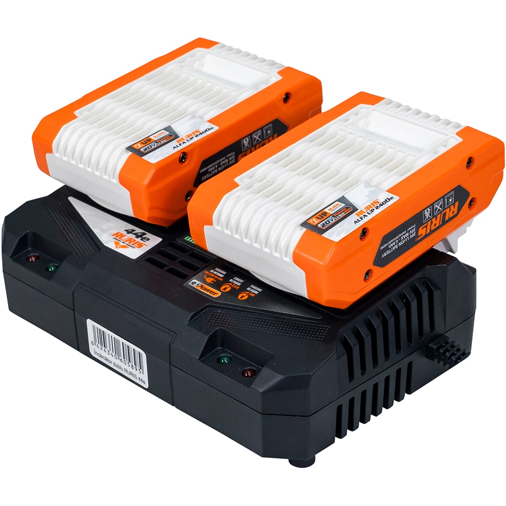 Masina de tuns iarba pe acumulator RURIS 370ED, Electrica, latime taiere 37cm, cos 35l, portocaliu