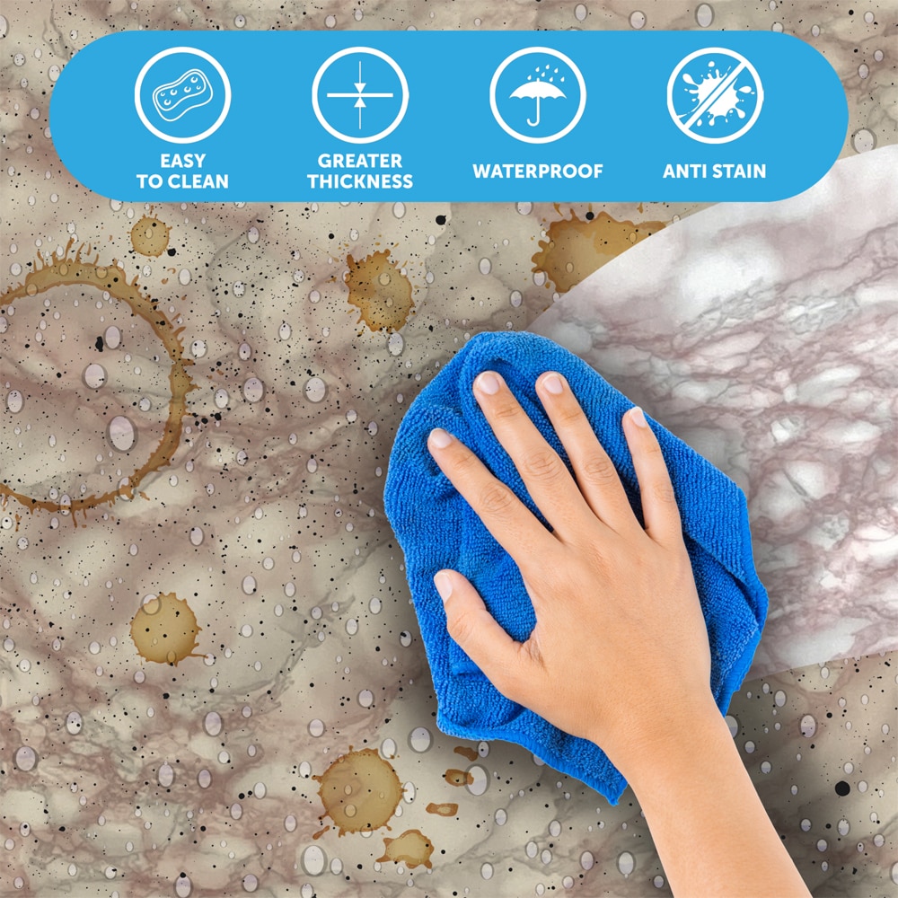 Autocolant VENILIA Marmura, PVC, 67.5 x 200 cm, somon