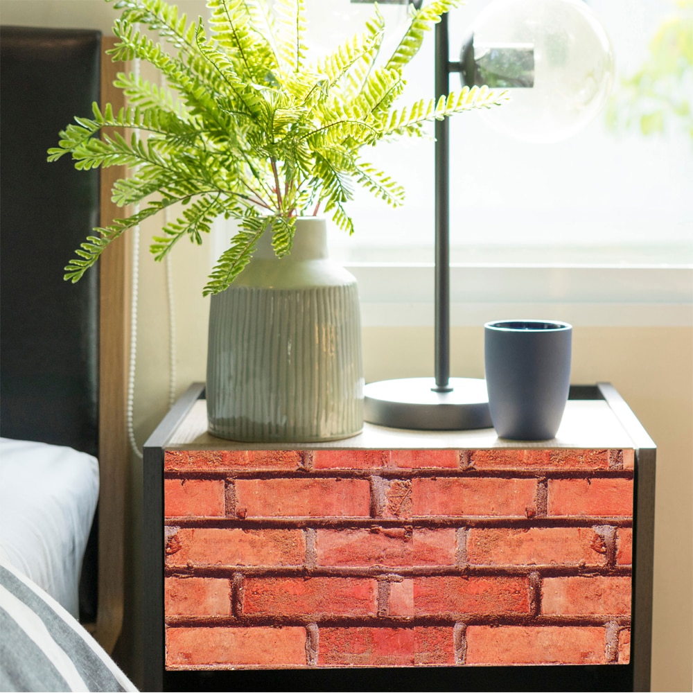 Autocolant VENILIA Caramida, PVC, 67.5 x 100 cm, rosu