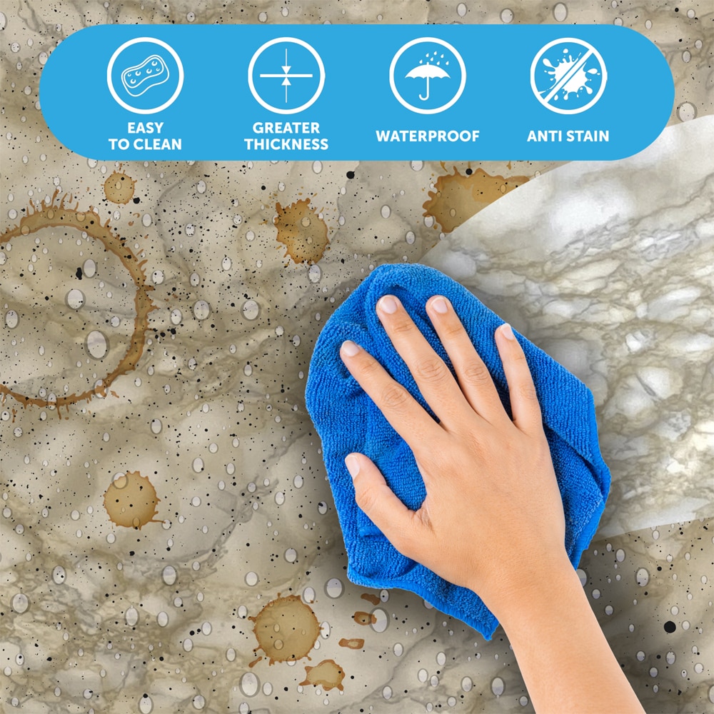 Autocolant VENILIA Marmura, PVC, 90 x 100 cm, bej