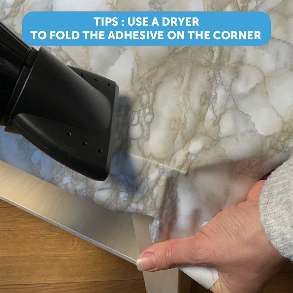 Autocolant VENILIA Marmura, PVC, 90 x 100 cm, bej