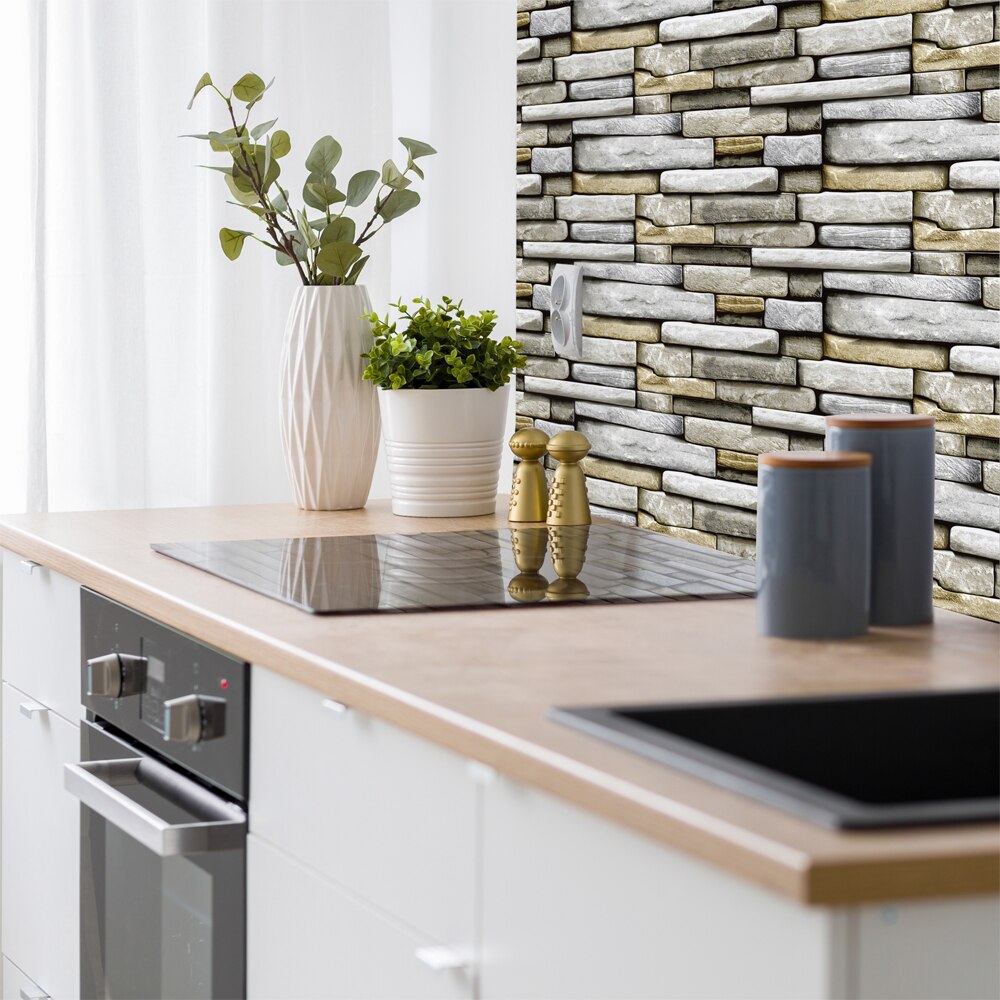 Autocolant VENILIA Piatra, PVC, 45 x 200 cm, gri